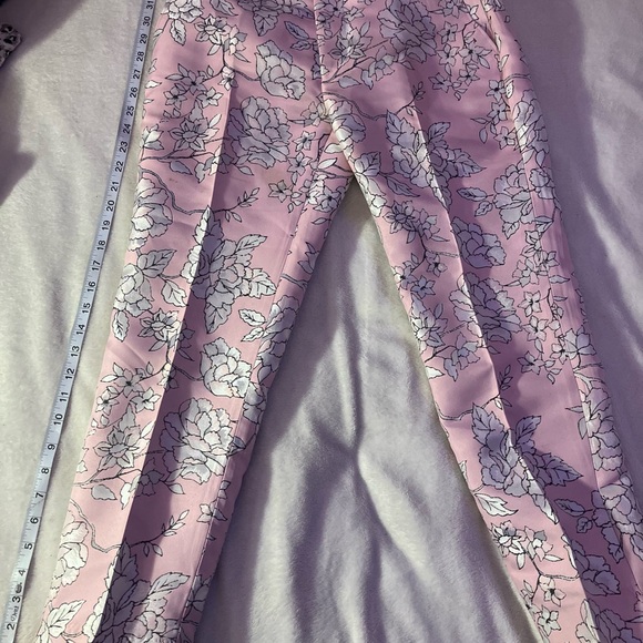 BoohooMAN Pink Floral Slim Fit Pants Men’s Size 28x30 - Picture 6 of 8
